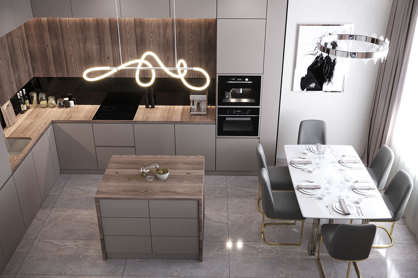 Lüks Mutfak Tasarımı